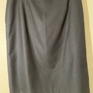 Dress Barn Charcoal Black Pencil Skirt